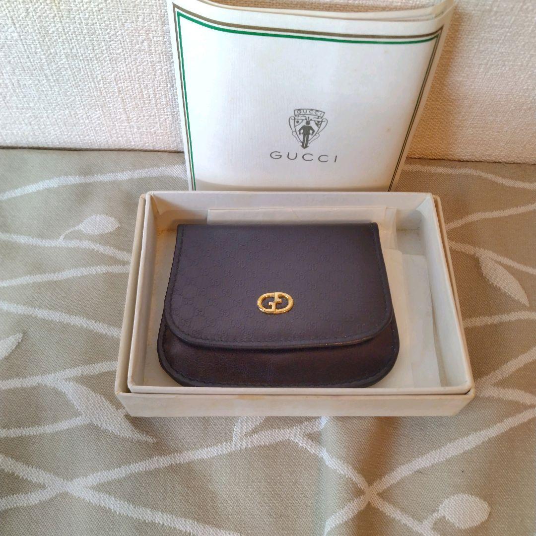 未使用 GUCCI ブラック ケース 小銭入れ GG柄