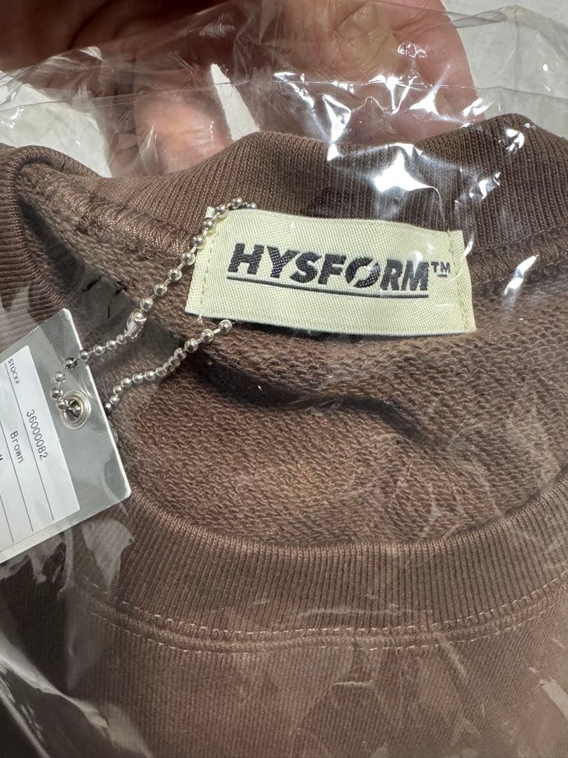 HYSFORM ブラウン トレーナー M 新品未使用
