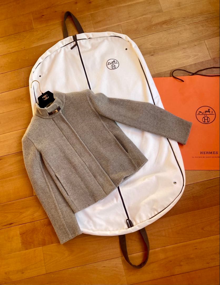 HERMES マルジェラ期 カシミヤ ダブルフェイス ジャケット クリーニング済