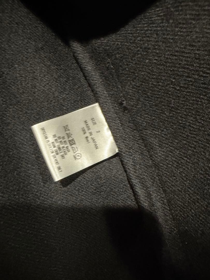 marka LAPELLESS SHIRT JACKET WOOL セットアップ