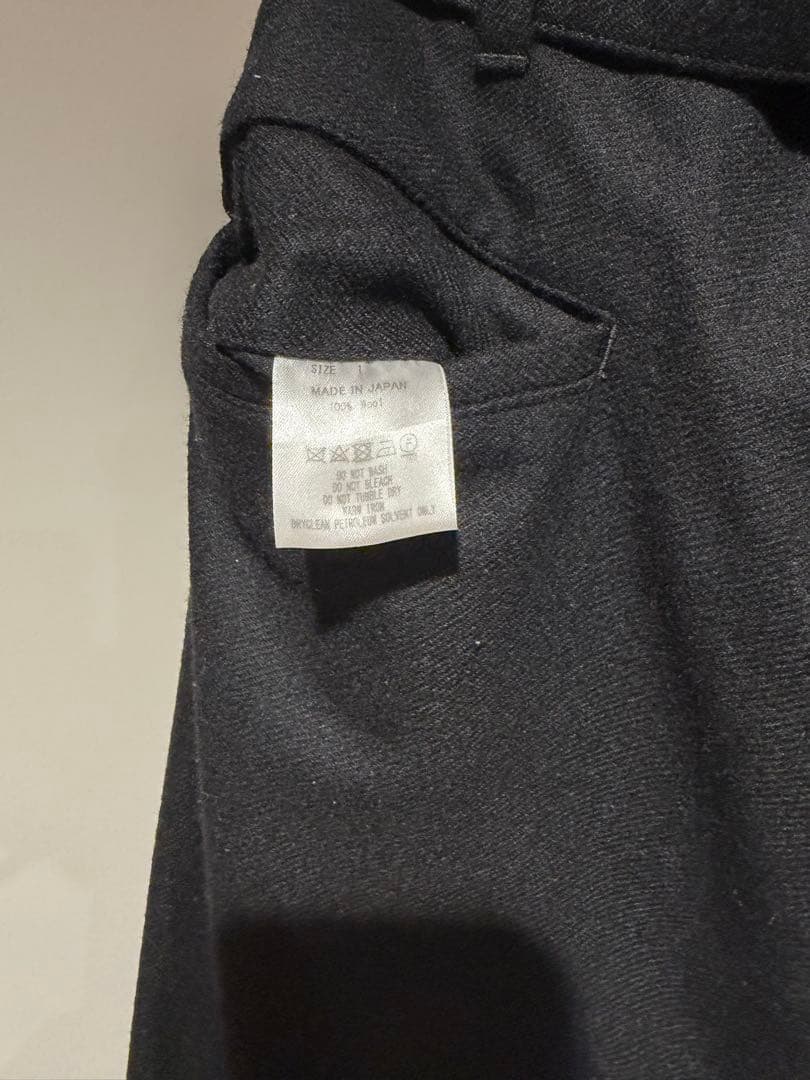 marka LAPELLESS SHIRT JACKET WOOL セットアップ