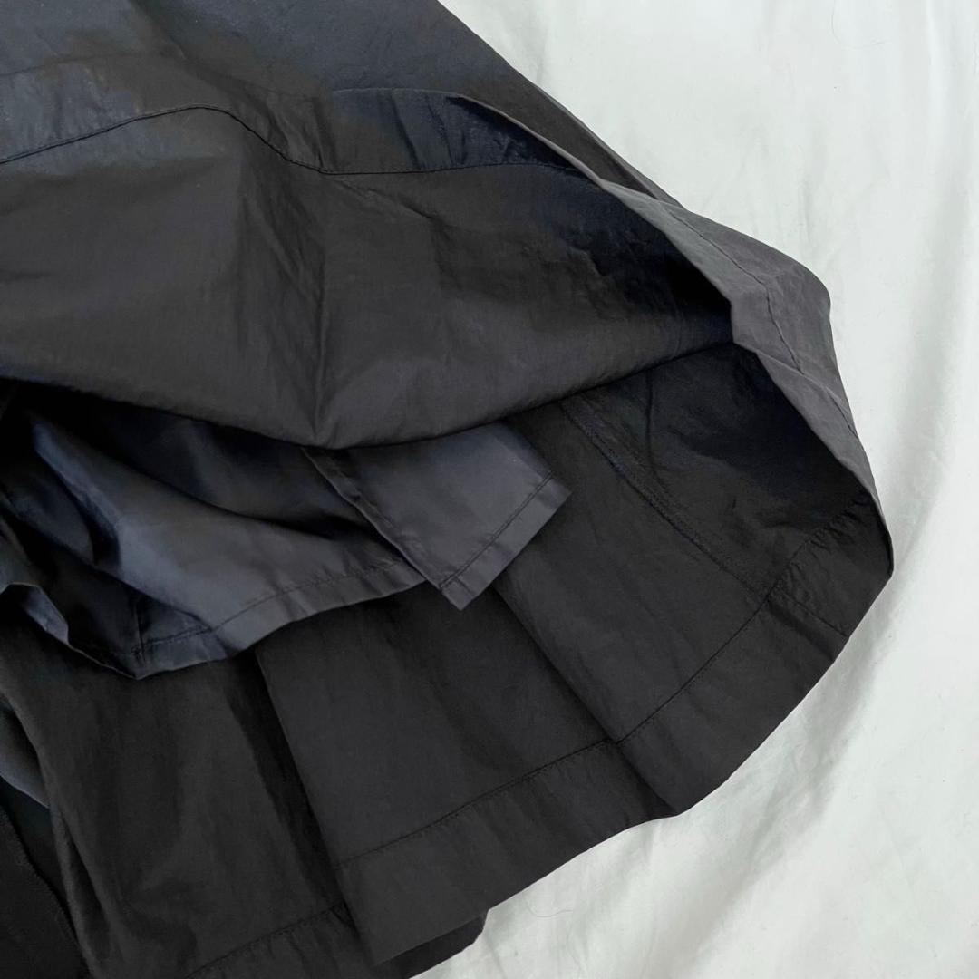 UN3D. ブロッキングミックスワンピース　ブラック　ジャンスカ アンスリード