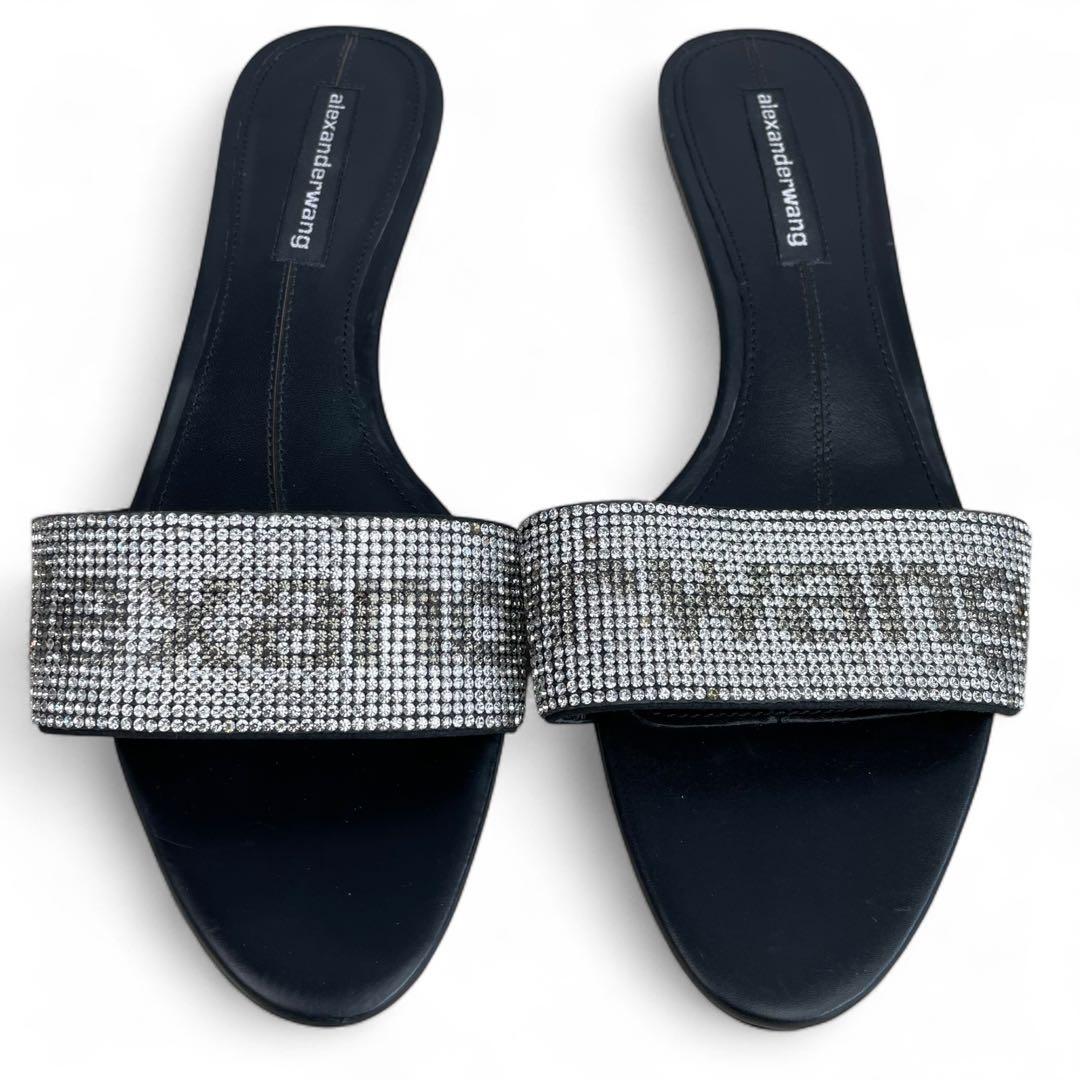 アレキサンダーワン　変形ミュール　ラインストーン　ヒール　37 24cm相当