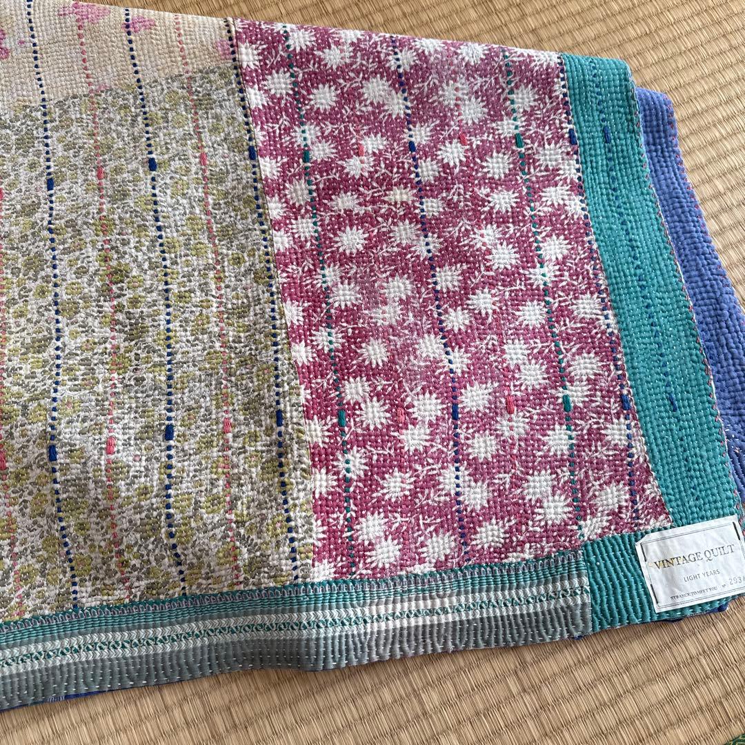 kase出品ヴィンテージラリーキルト　カンタキルト　緑系