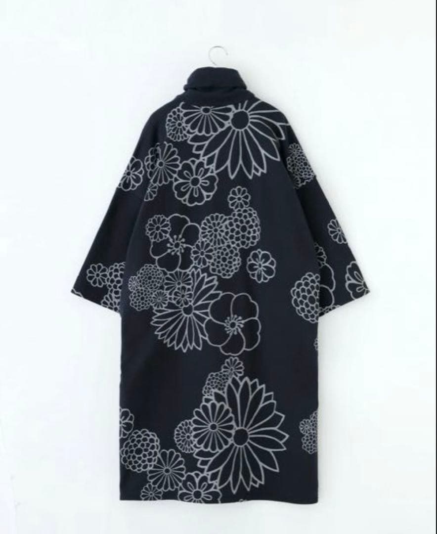 裏毛 衿巻薙刀長方形衣／金襴緞子　濃紺　長丈