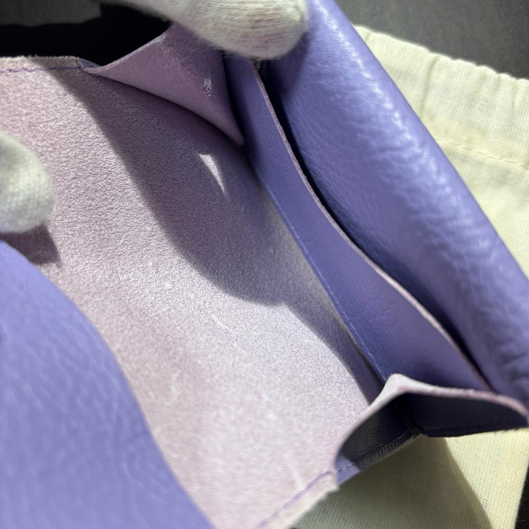 【新品未使用】イルビゾンテ 名刺入れ カードケース ラベンダー パープル