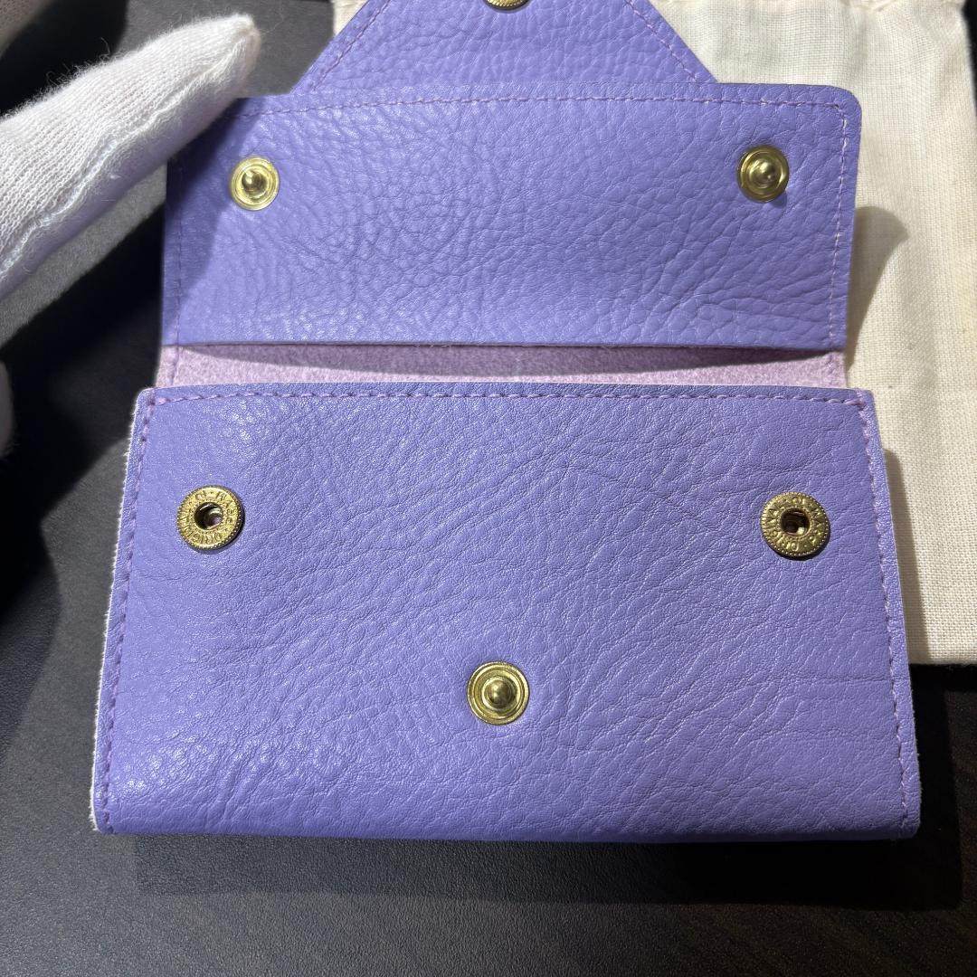 【新品未使用】イルビゾンテ 名刺入れ カードケース ラベンダー パープル