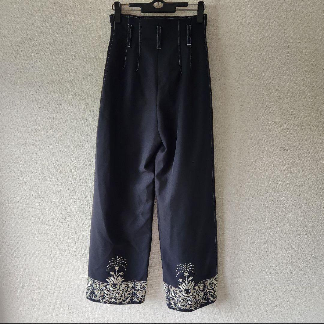 rurumu: ルルムウ 2021aw レースアップ黒ワイドパンツ