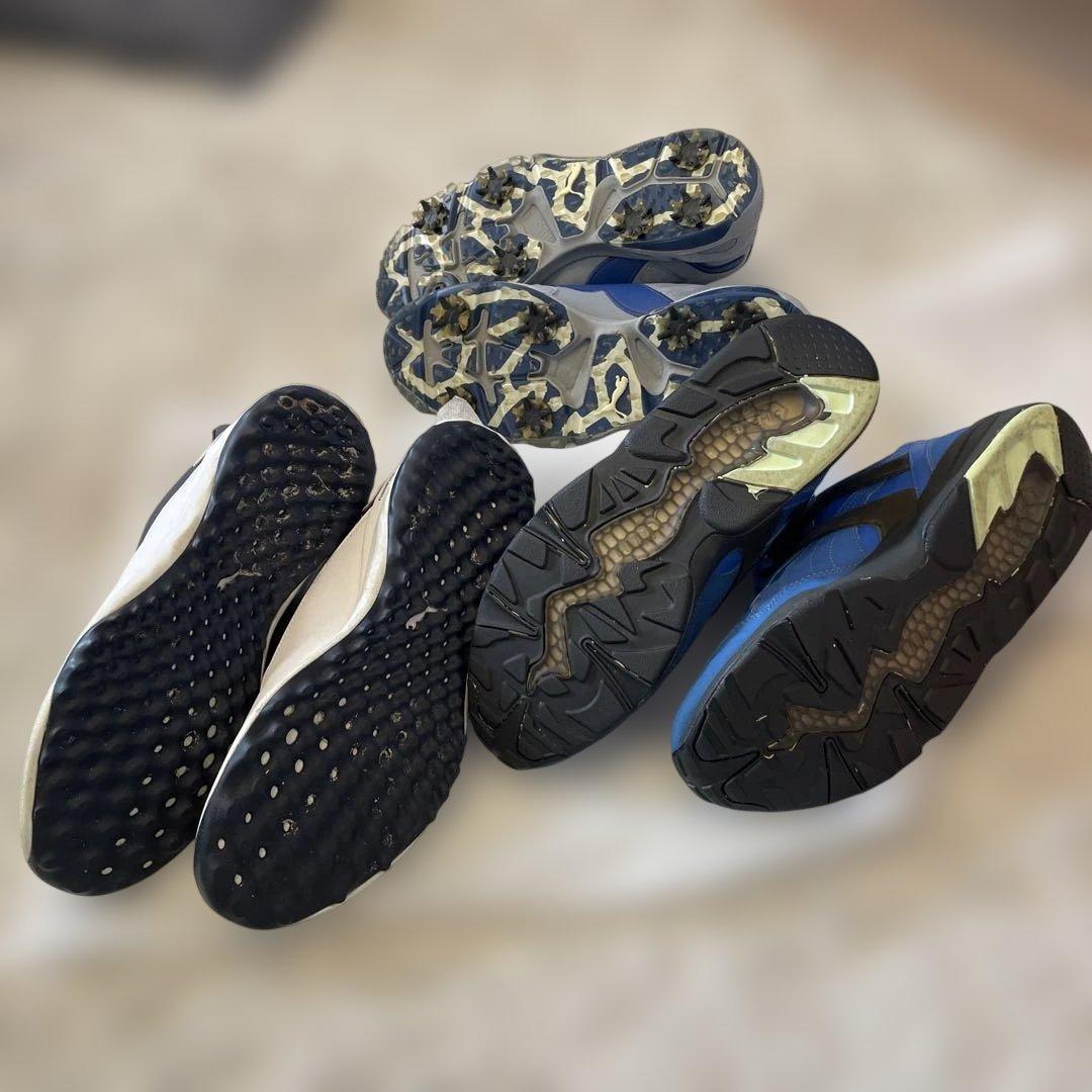 PUMA ゴルフシューズセット ホワイト/ネイビー/グレー