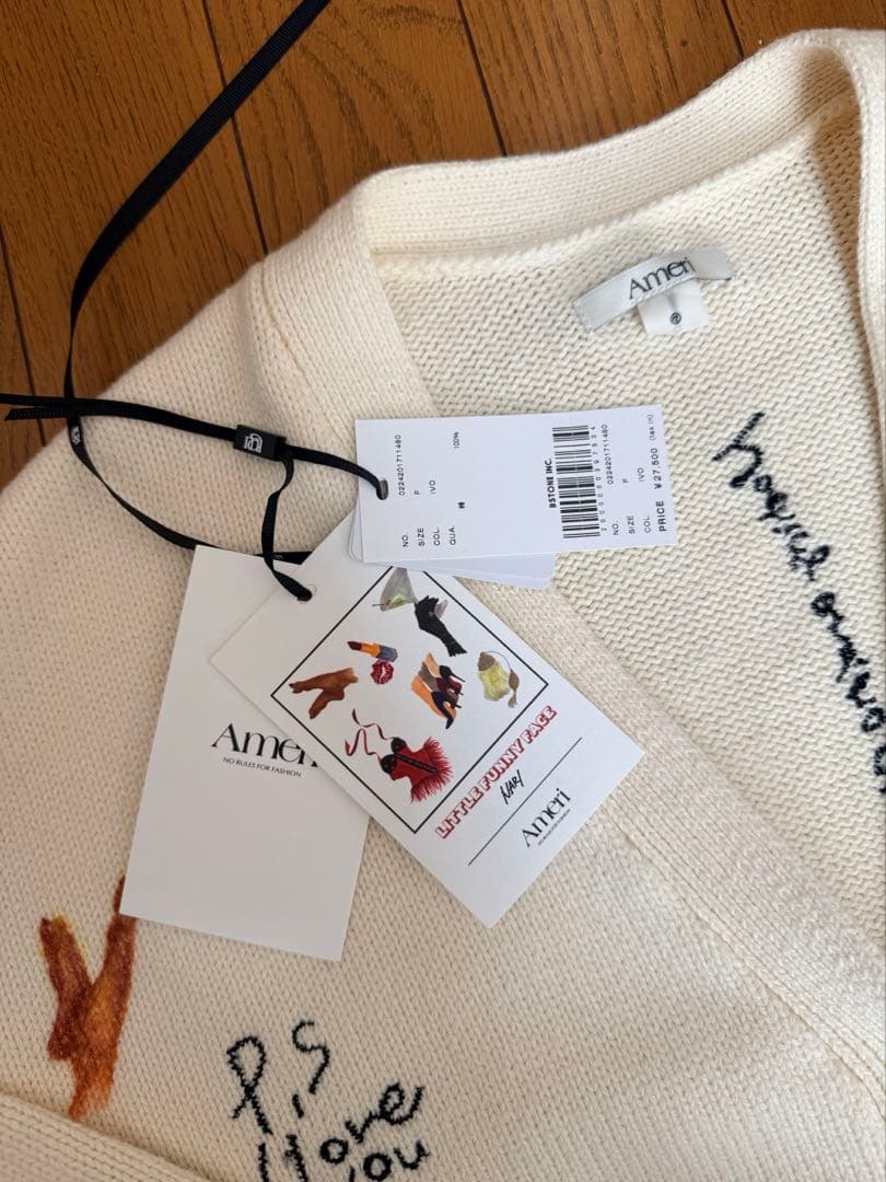 Ameriアメリ☆LITTLE FUNNY FACE KNIT CARDIGAN