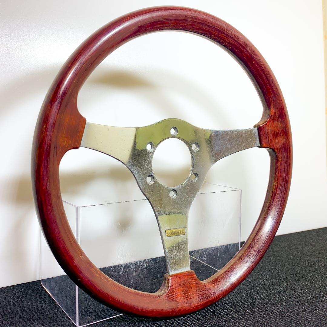 TND プロント PRONTO ワインレッド ウッドステアリング 当時物 希少
