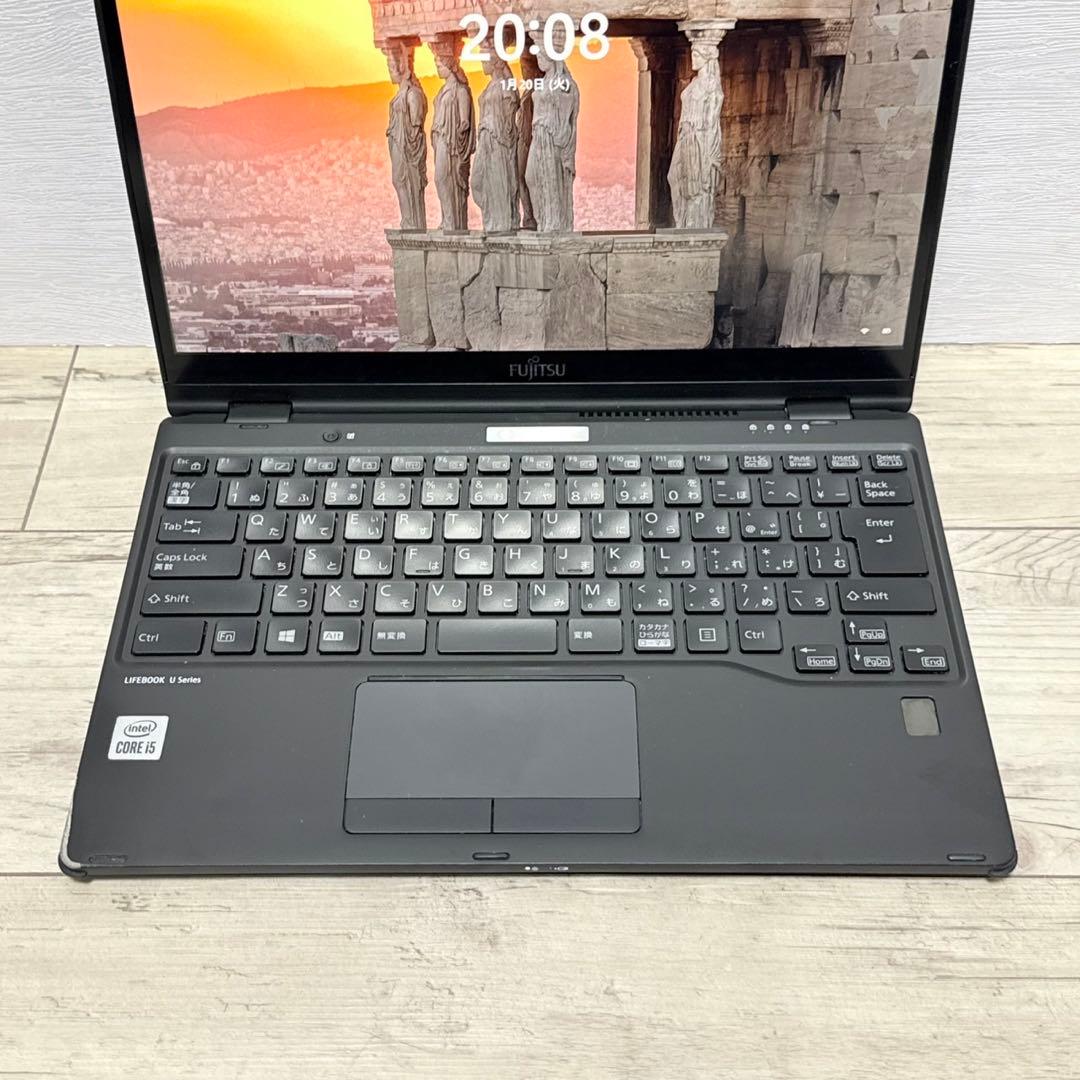 超軽量877g 2in1 富士通 第10世代i5/8GB/SSD Win11