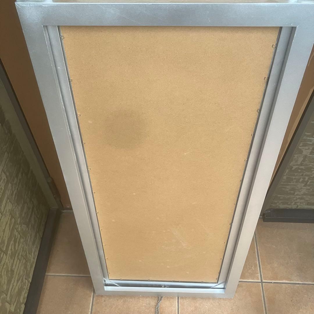 イタリア製　アンティーククラシック　シルバー　スタンドミラー　姿見高級