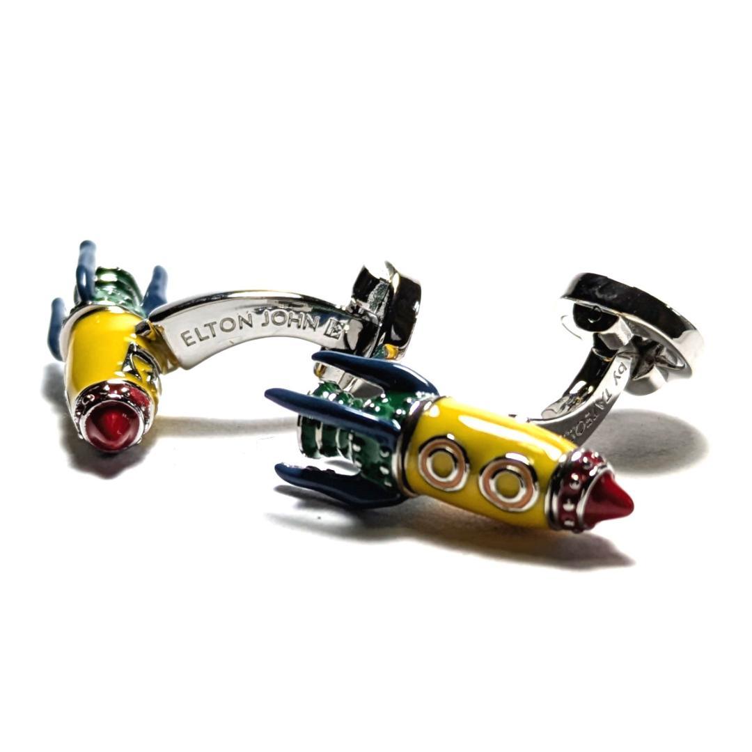 tac138 タテオシアン カフリンクス エルトンジョン ロケットマン イエロー