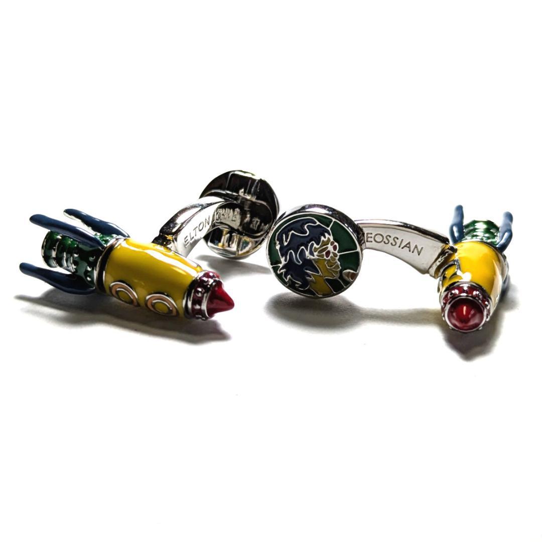 tac138 タテオシアン カフリンクス エルトンジョン ロケットマン イエロー