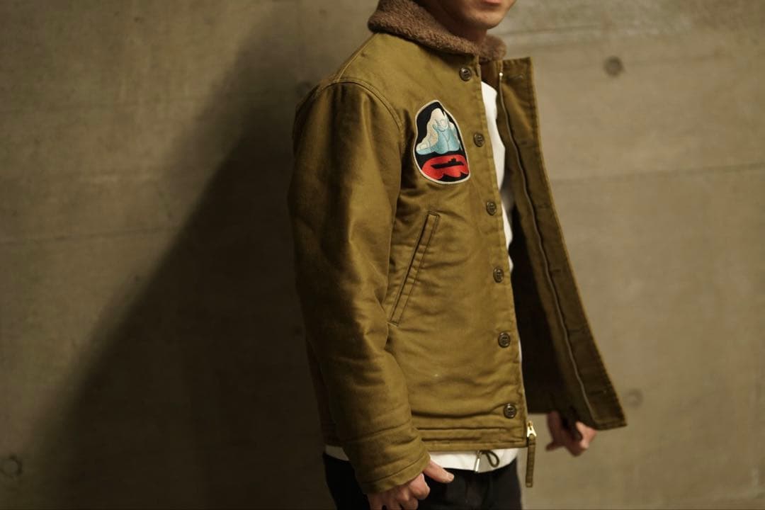 TOYS McCOY ロードランナー レザーパッチ N-1 デッキジャケット