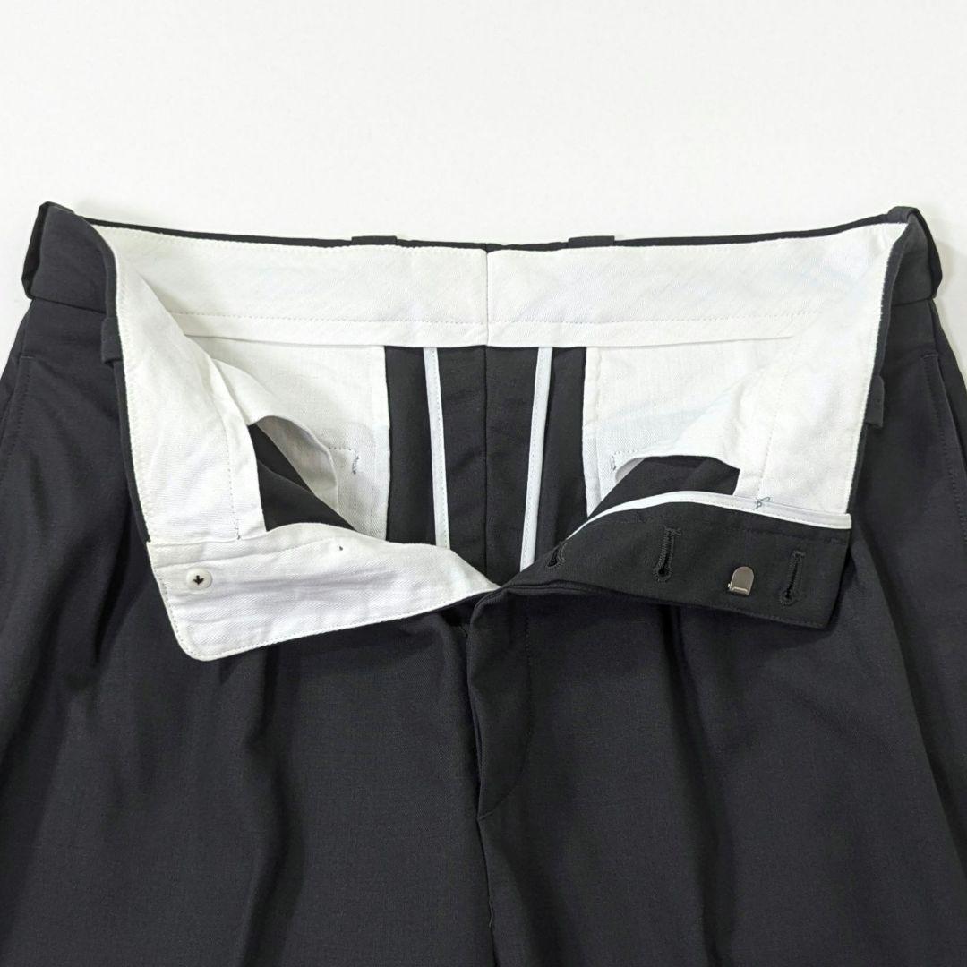 超高級★極美品◎スティーブンアラン　ワイドスラックス　ウール　グレー　М