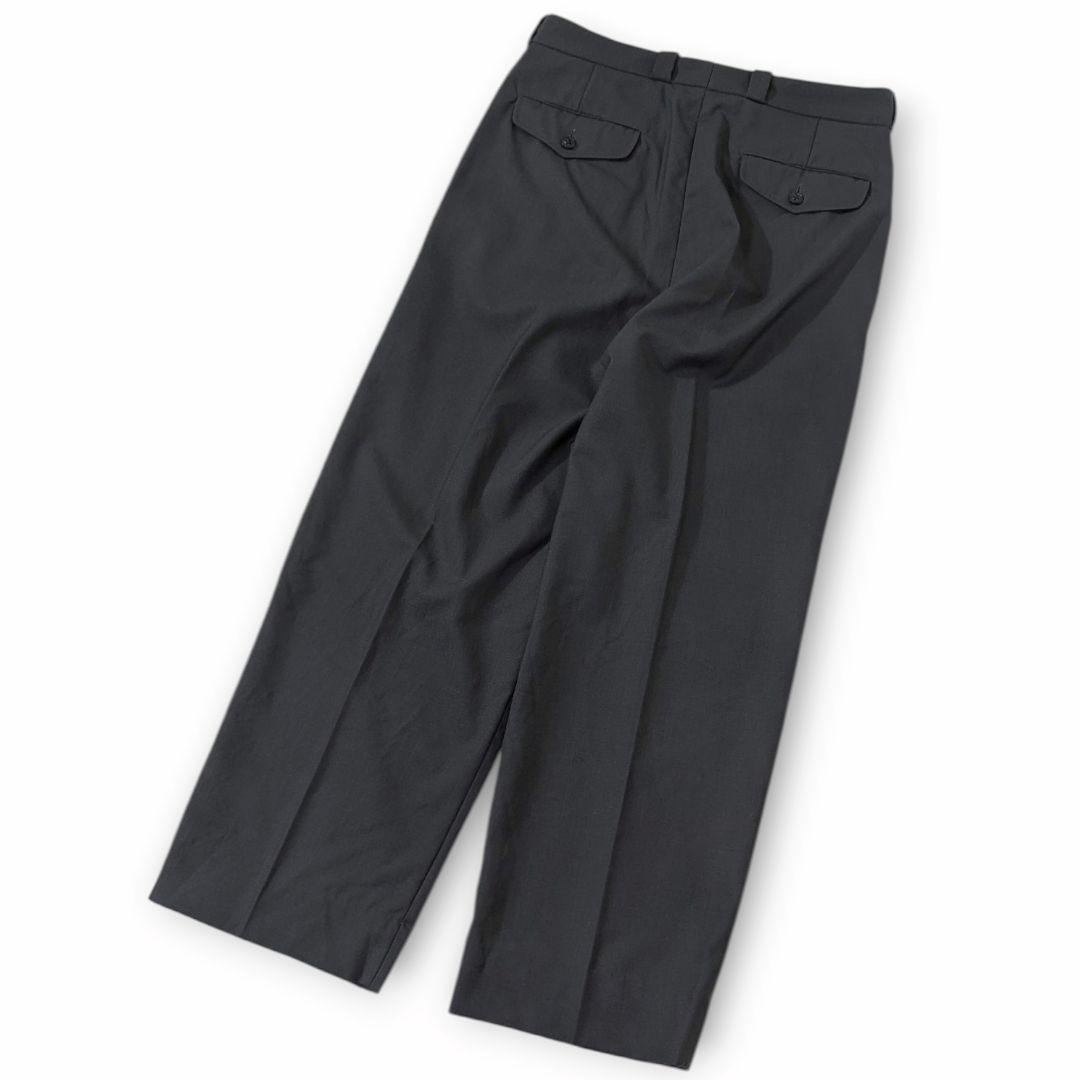 超高級★極美品◎スティーブンアラン　ワイドスラックス　ウール　グレー　М