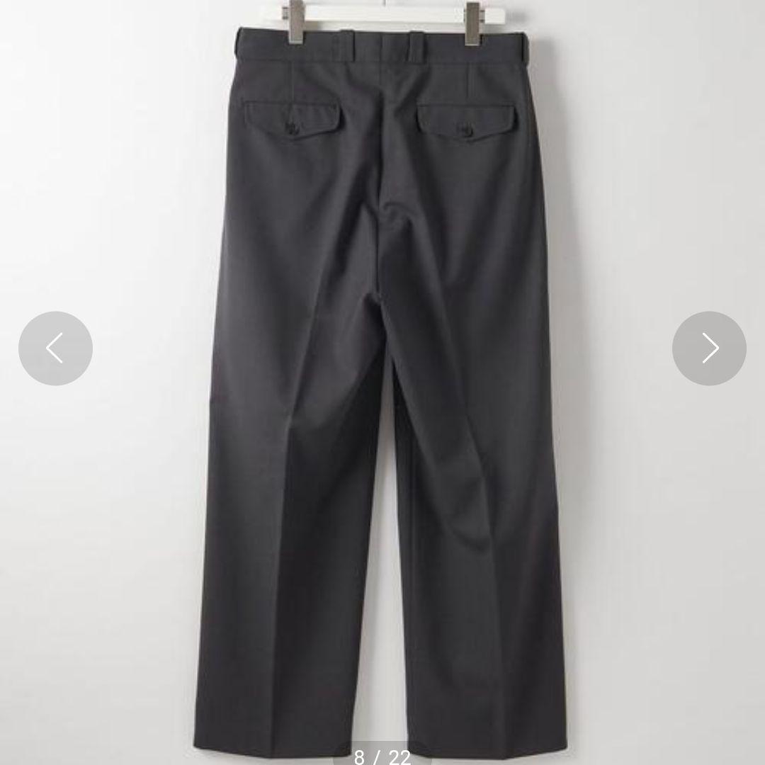 超高級★極美品◎スティーブンアラン　ワイドスラックス　ウール　グレー　М