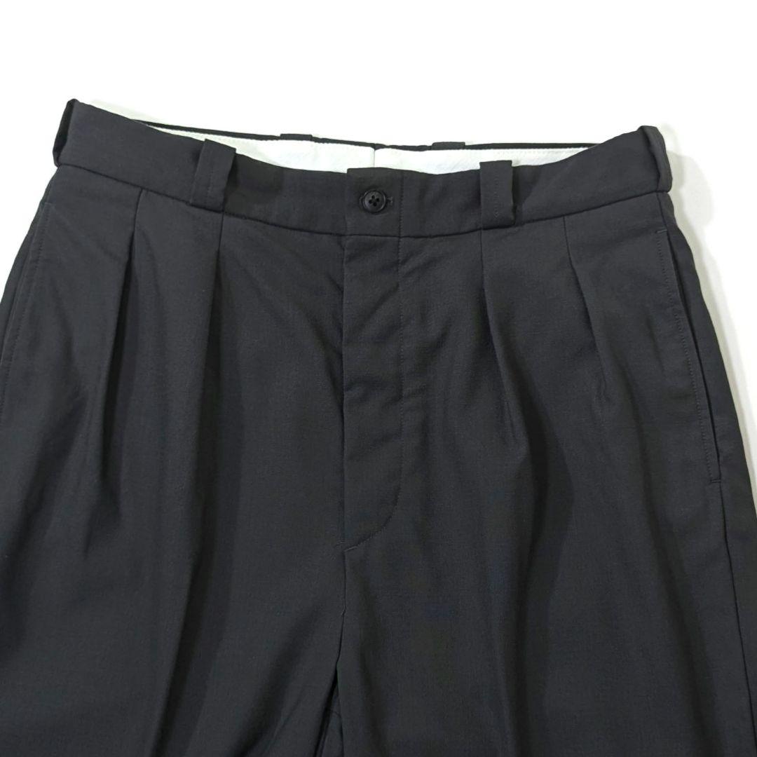 超高級★極美品◎スティーブンアラン　ワイドスラックス　ウール　グレー　М