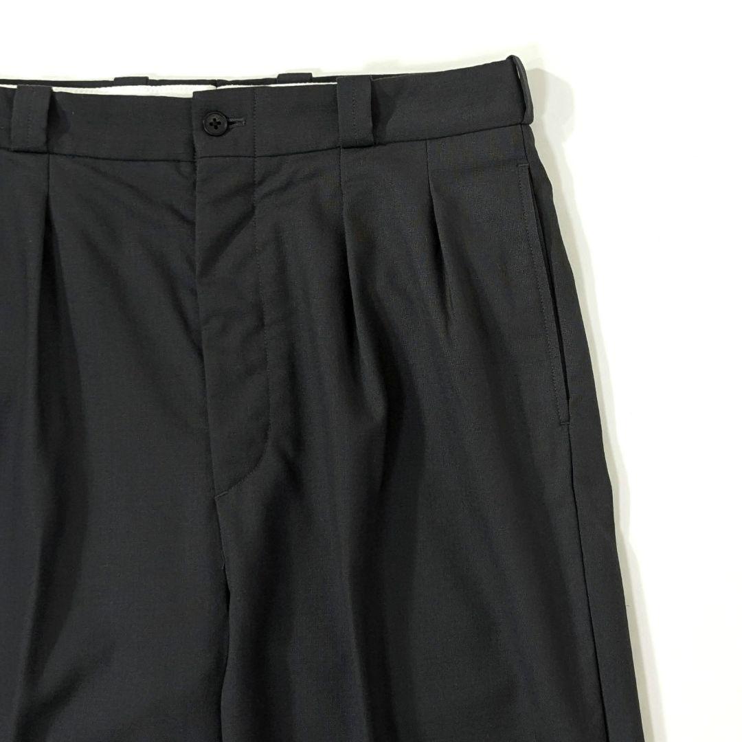 超高級★極美品◎スティーブンアラン　ワイドスラックス　ウール　グレー　М