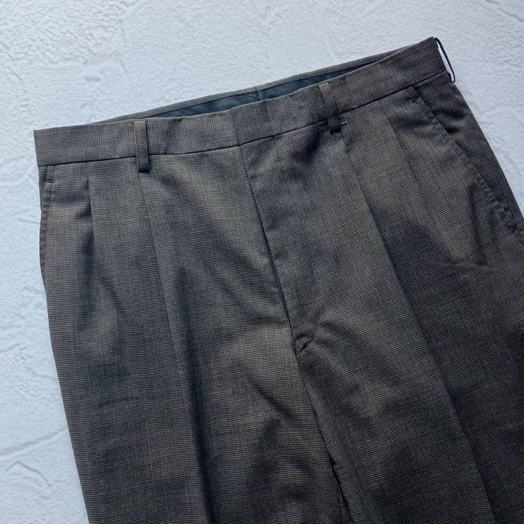 【極美品】ダーバン スーツ 日本製 ウール ツータック A5 ブラウン