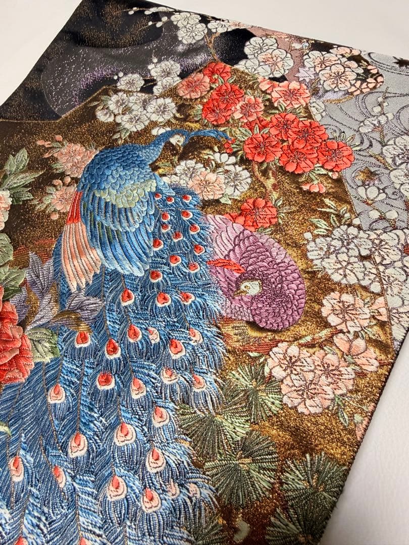 高級 袋帯 正絹 六通柄 純金箔24K ゴールド フォーマル 留袖 訪問着