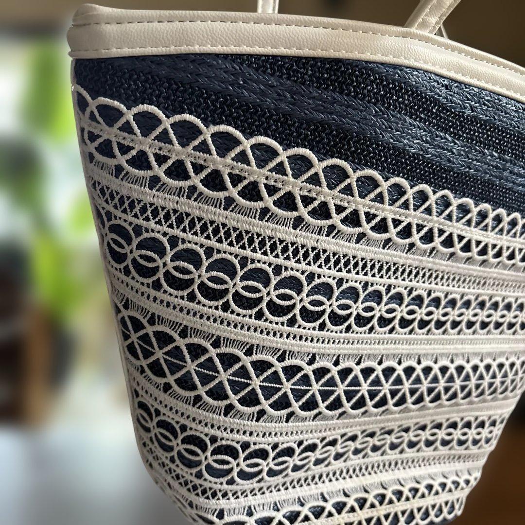 近沢レース　未使用　折りたたみ日傘 カゴバック