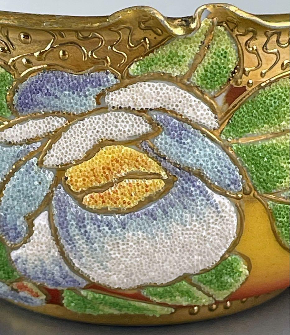 【専用】オールドニッポン アールヌーボー様式牡丹紋 コラレン 盛皿 ボウル