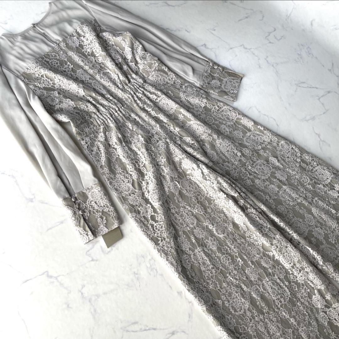 【新品】リルアー LERURE オールインワン パンツドレス グレージュ M