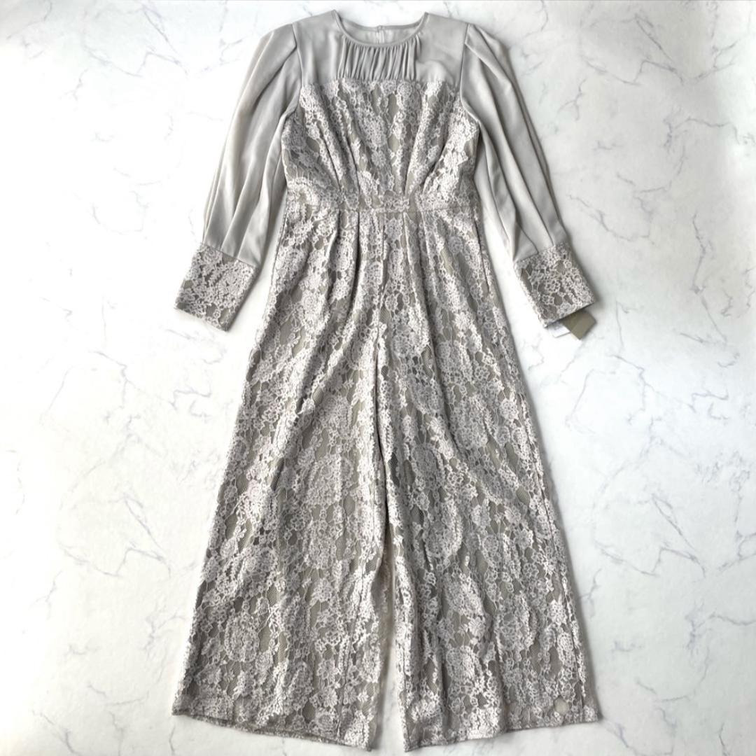 【新品】リルアー LERURE オールインワン パンツドレス グレージュ M