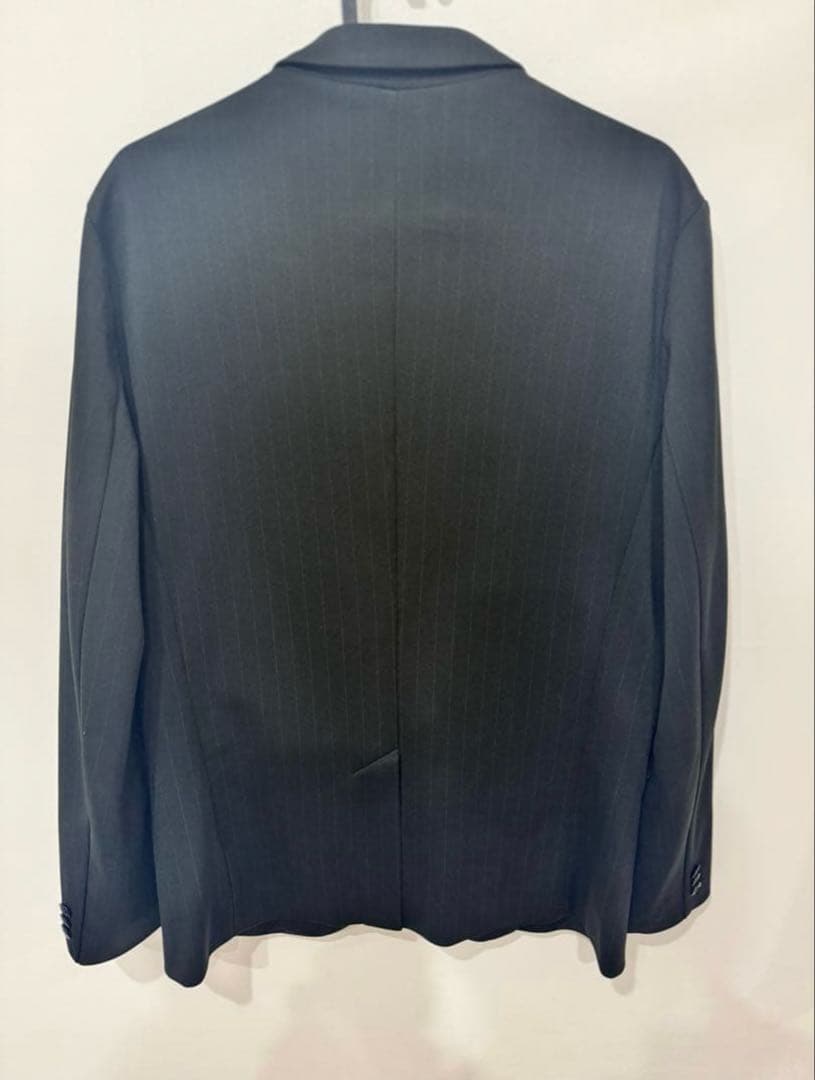 adidas ブラック ストライプ ビジネススーツ