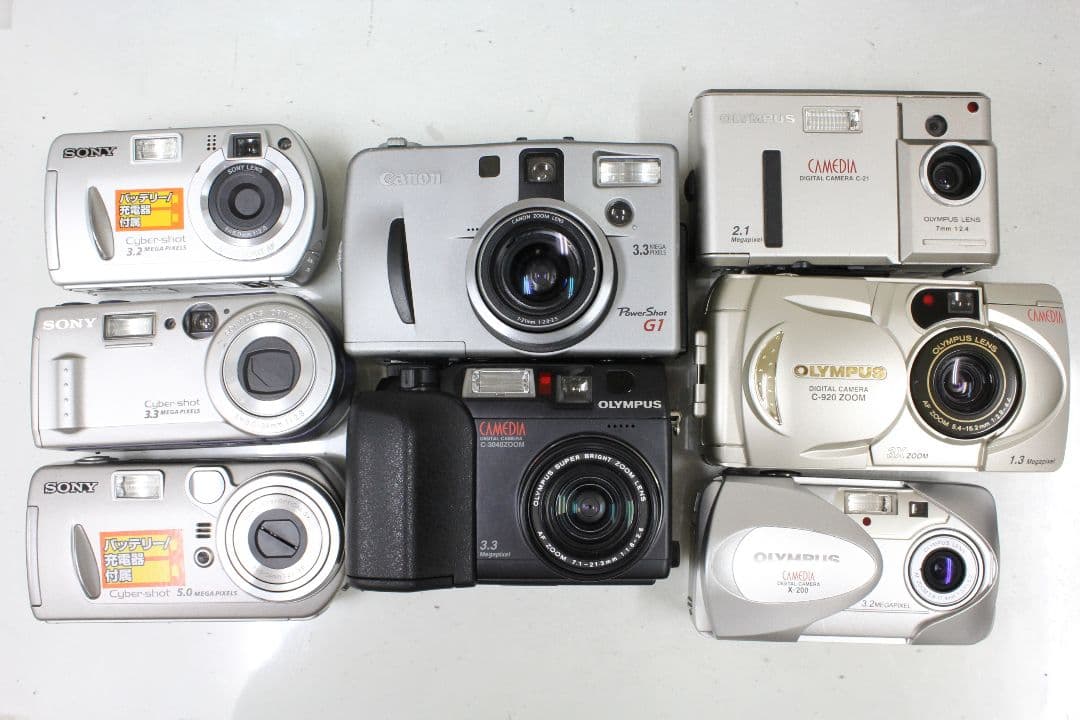 デジタルカメラ ８台 ジャンク品 Canon SONY OLYMPUS