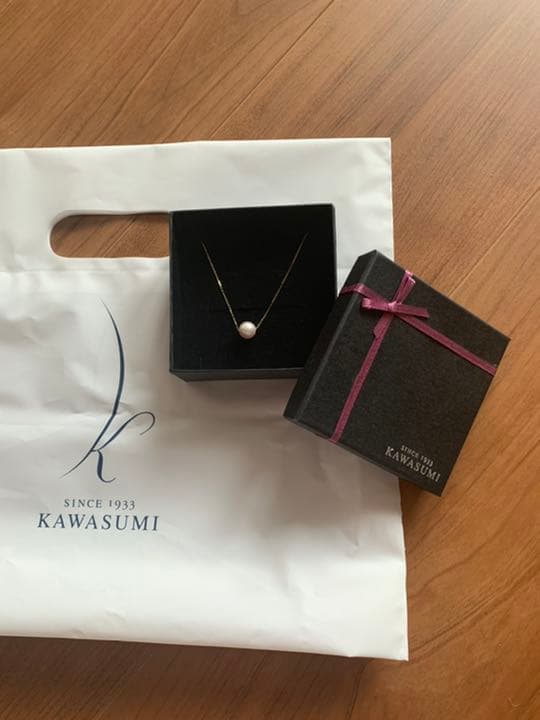 KAWASUMI あこや貝本真珠 K18 ネックレス