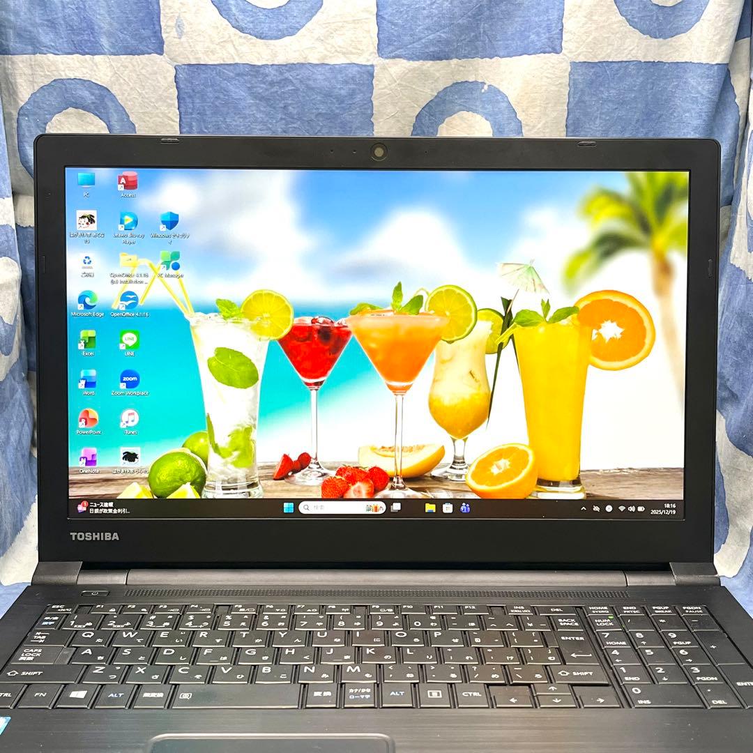 爆速SSD500G☆i5☆大人な黒ノートパソコン♪カメラ付！第6世代！Win11