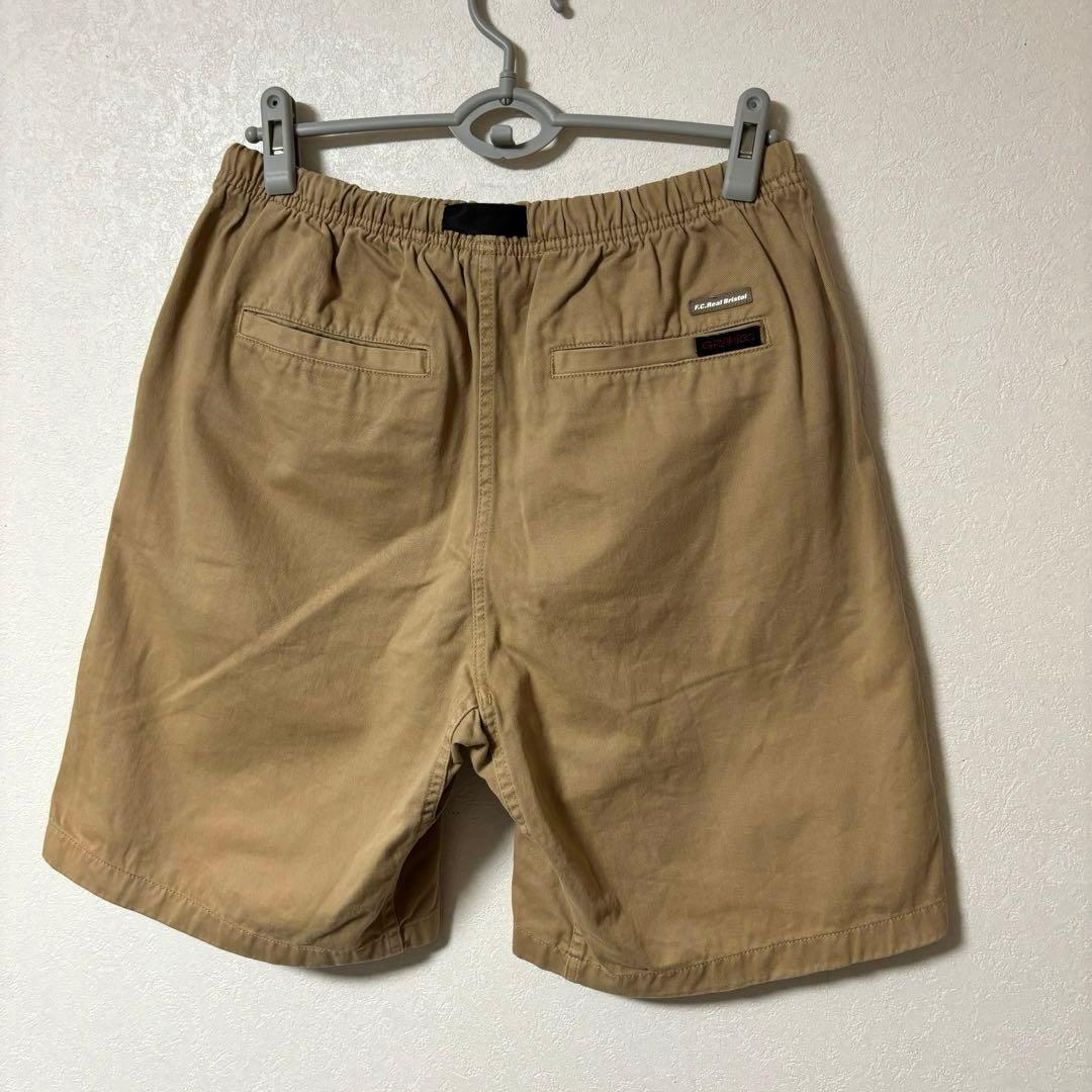 FCRB × GRAMICCI ハーフパンツ　ロゴ　コラボ　ベージュ　L