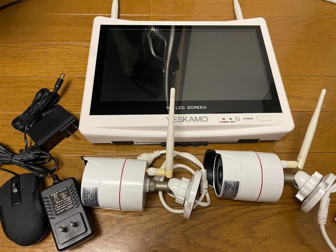 YESKAMO　LCDモニター　Wi-Fiカメラ　NK03-1080P　2台付き