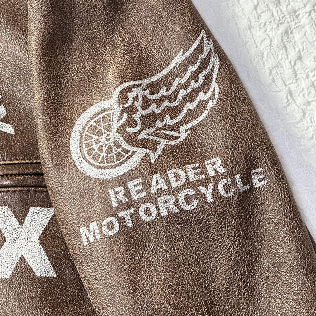 AVIREX レザー ジャケット シングルライダース ヴィンテージ加工 XL