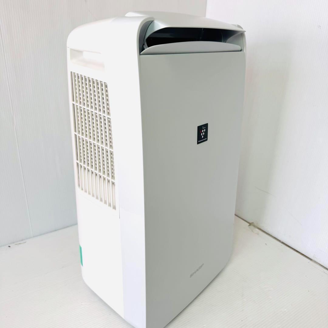 【美品】シャープ 衣類乾燥除湿機 CM-J100-W プラズマクラスター