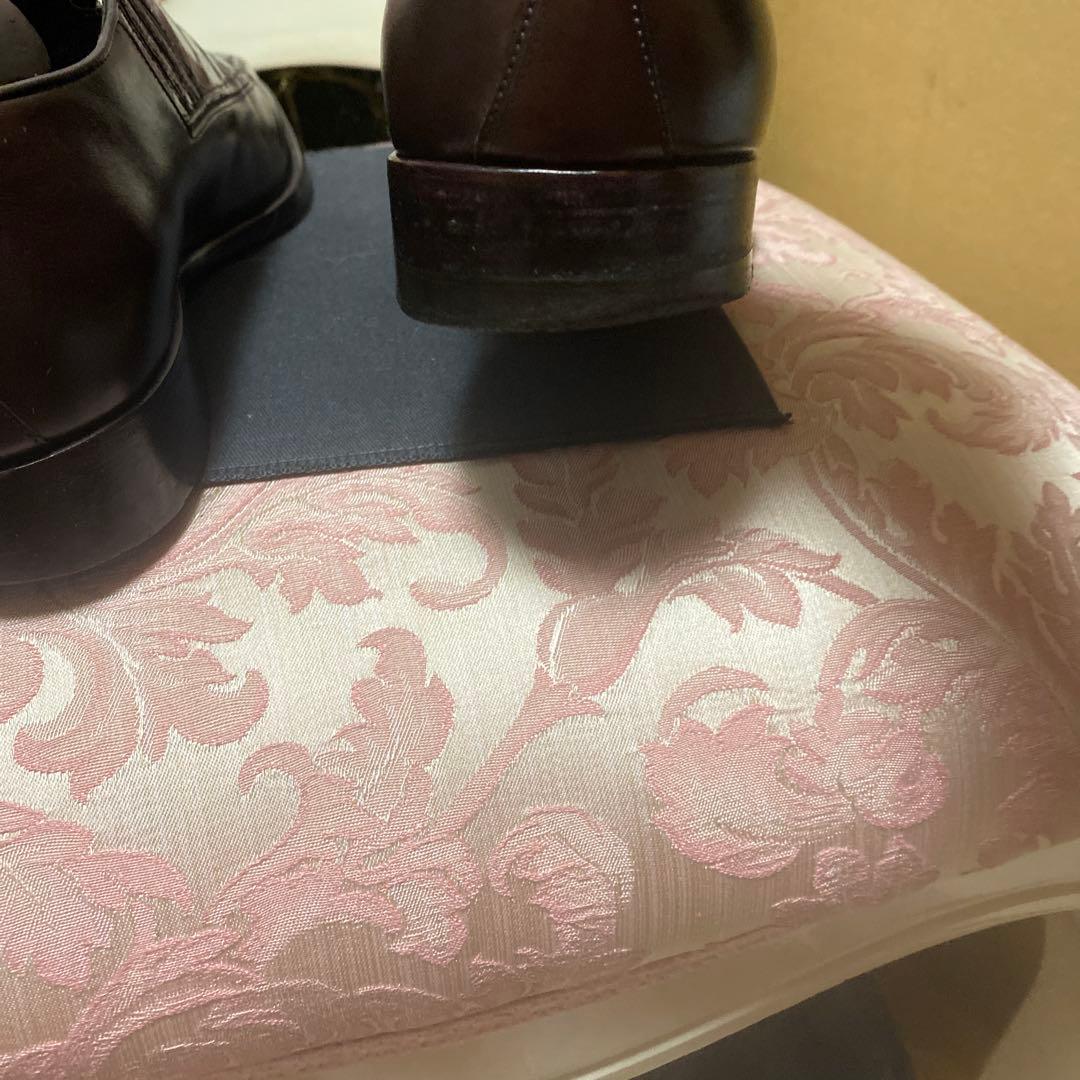 A.testoniクロコダイル&カーフ サイドエラスタンスリッポン 9ハーフ