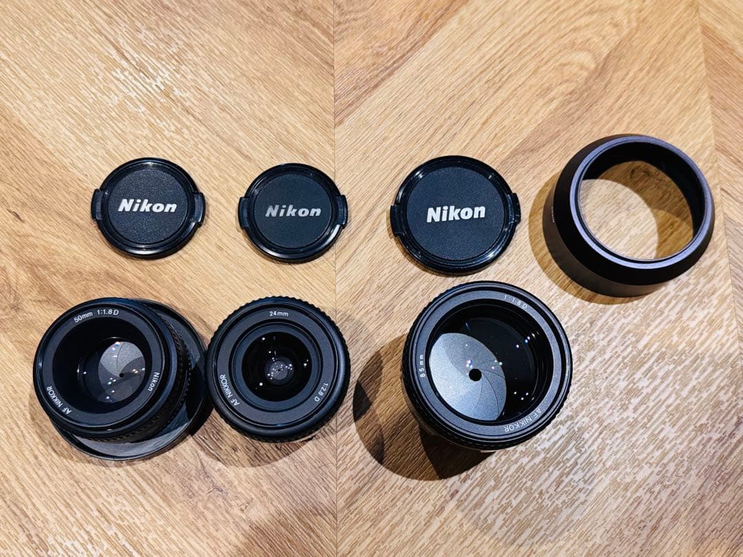 レンズ(単焦点) Nikon Nikkor AF Prime lens set bundle