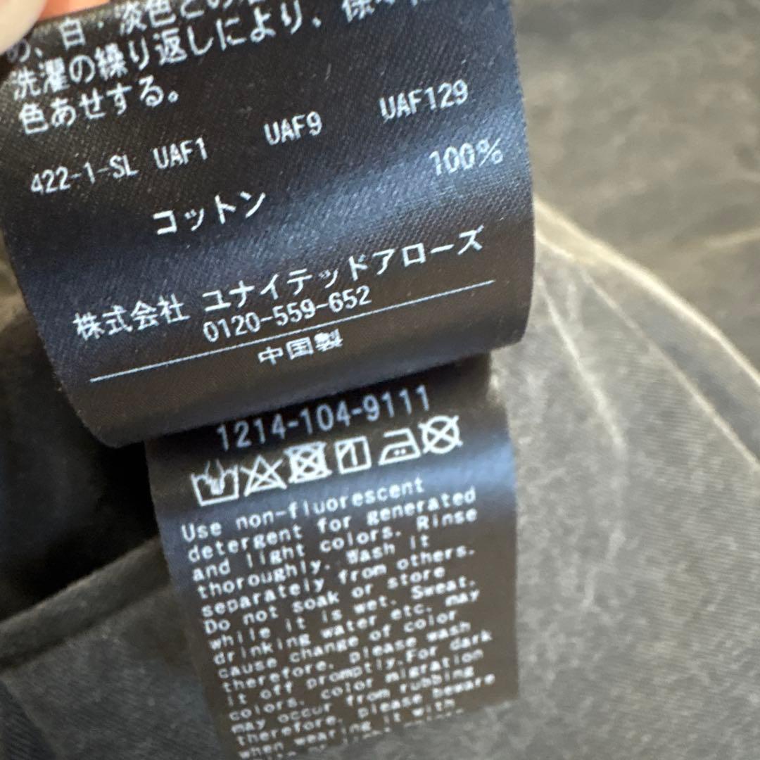 デニムライク チノパンツ（ワイド／ストレート）」系 Lサイズ