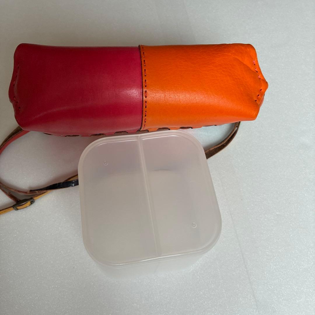 オジャガデザイン カラフルレザーショルダーバッグ