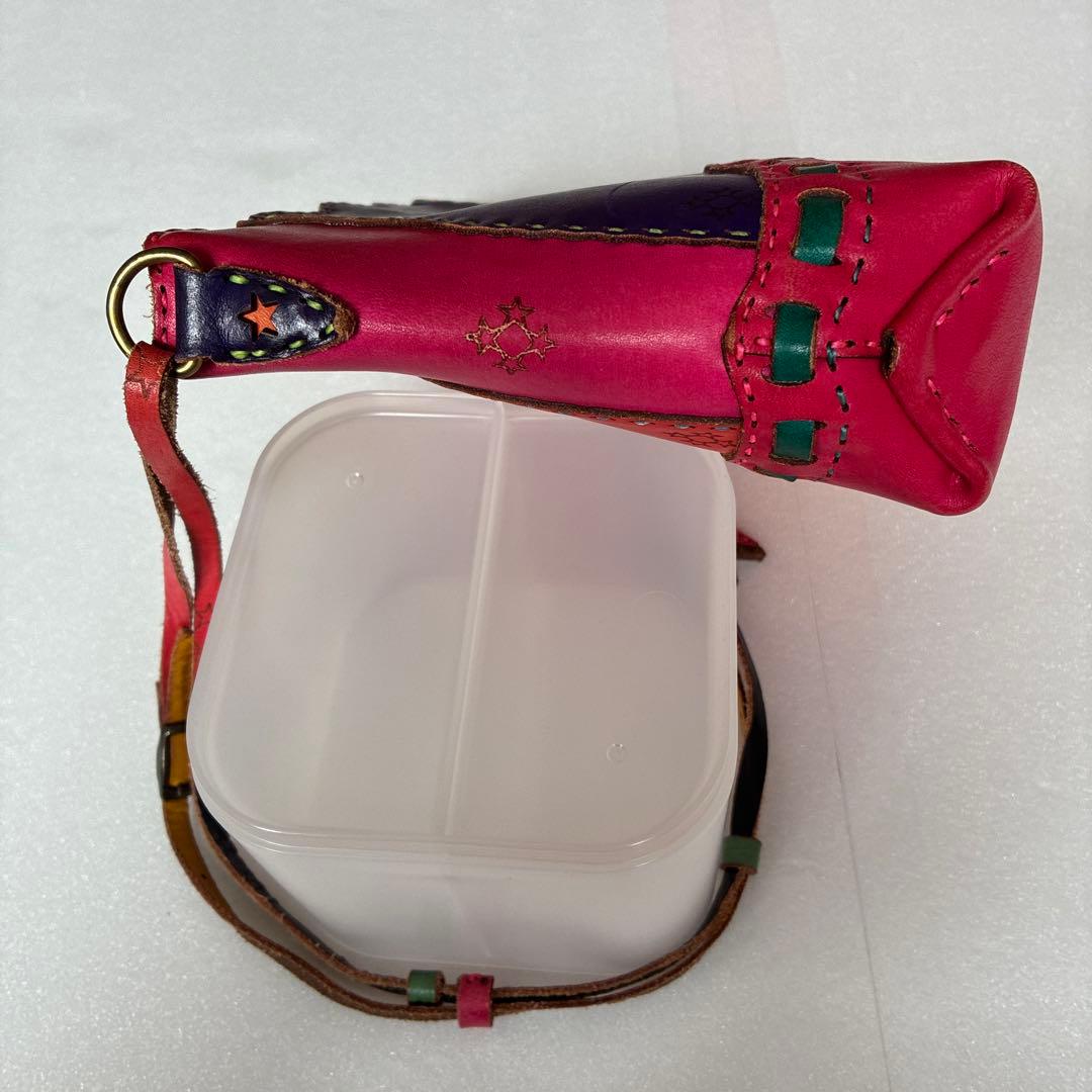 オジャガデザイン カラフルレザーショルダーバッグ