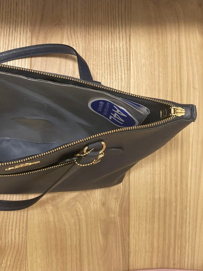 [お値下げ！美品]COACH ネイビー　紺　トートバッグ
