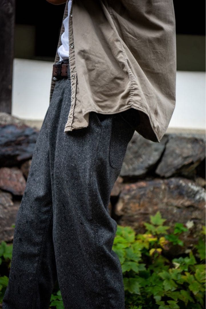 パンツ Willow Pants P-008 NEP WOOL PANTS (Gray)