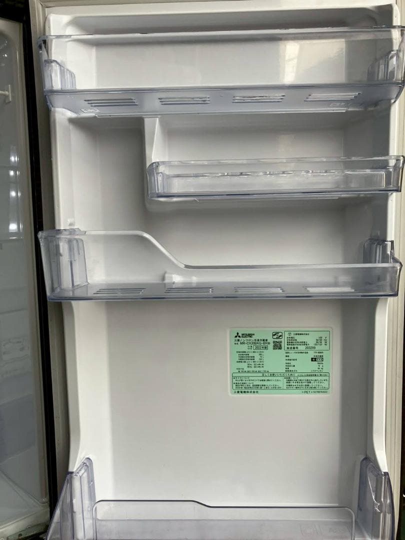 【完動品】MITSUBISHI 三菱 冷凍冷蔵庫 MR-CX30BKG-BR