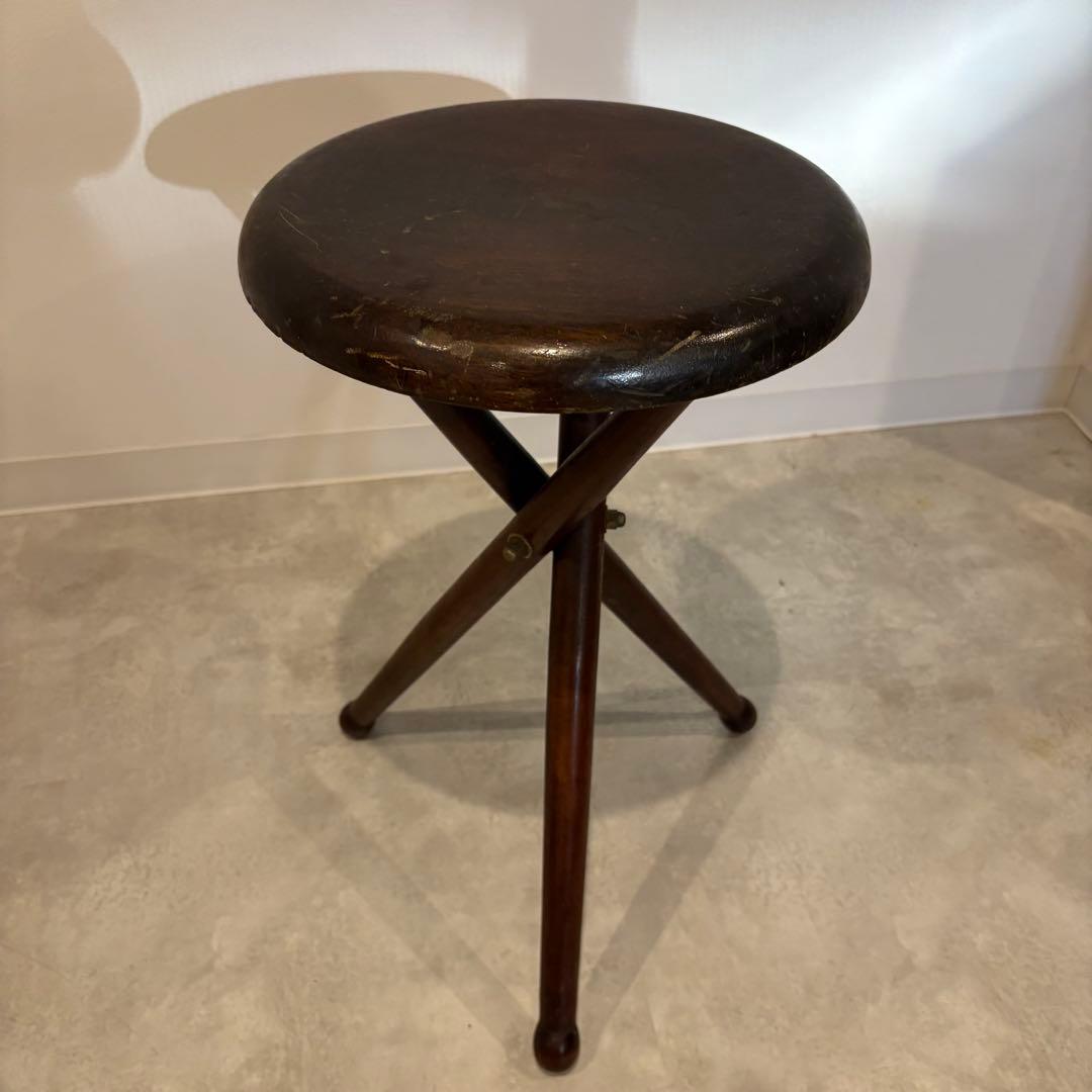 木製スツール　ドラムスツール　3本脚　昭和33年