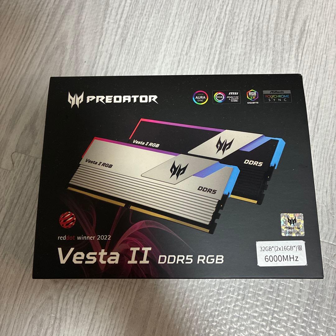 Predator Vesta II DDR5 RGB 32GB(16GB✕2)