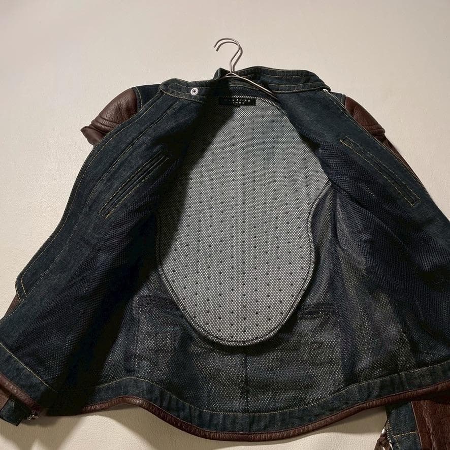 m*☆様 【美品】マックスフリッツ　レザー×デニムコンビ ライディングジャケット